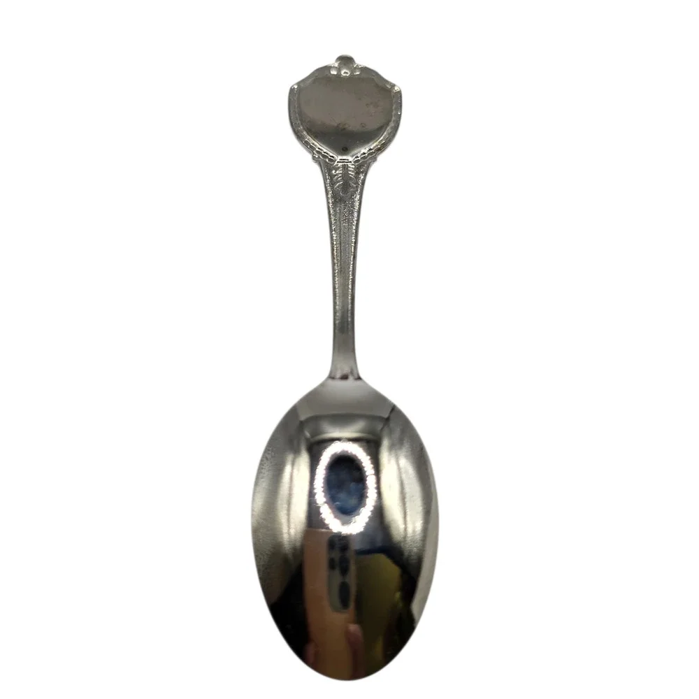 Alabama Souvenir Collectors Demitasse Spoon Enamel Crest Made In USA Boxed